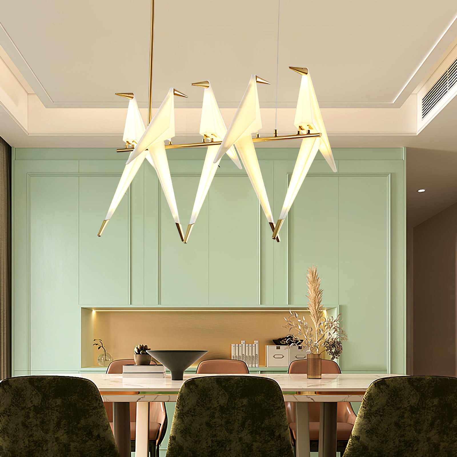 Paper Crane Bird LED Chandelier – Vakkerlight