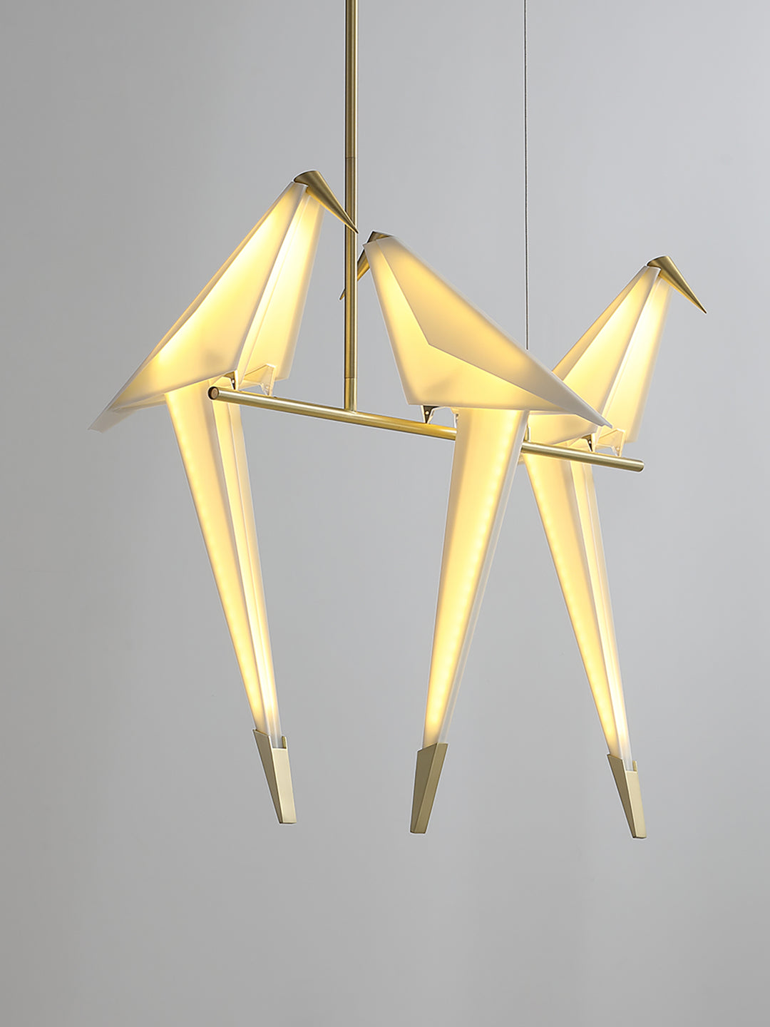 Paper Crane Bird LED Chandelier