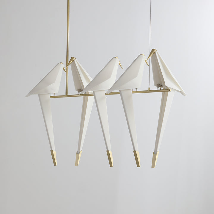 Paper Crane Bird LED Chandelier