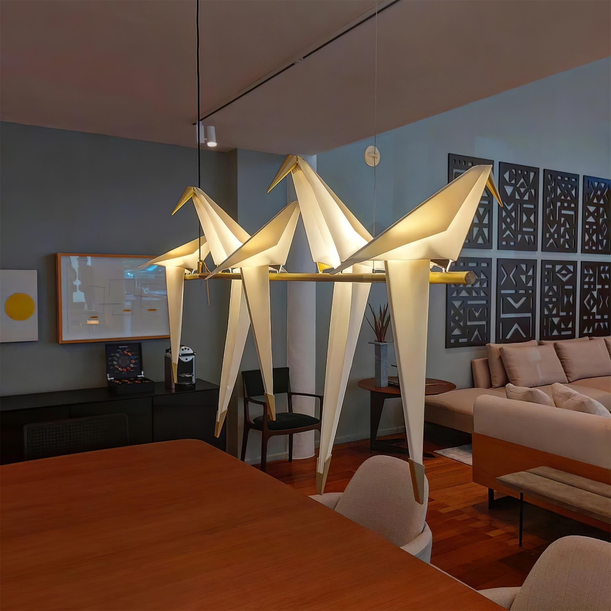 Paper Crane Bird LED Chandelier – Vakkerlight