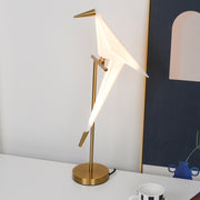 Lámpara de mesa pájaro posado