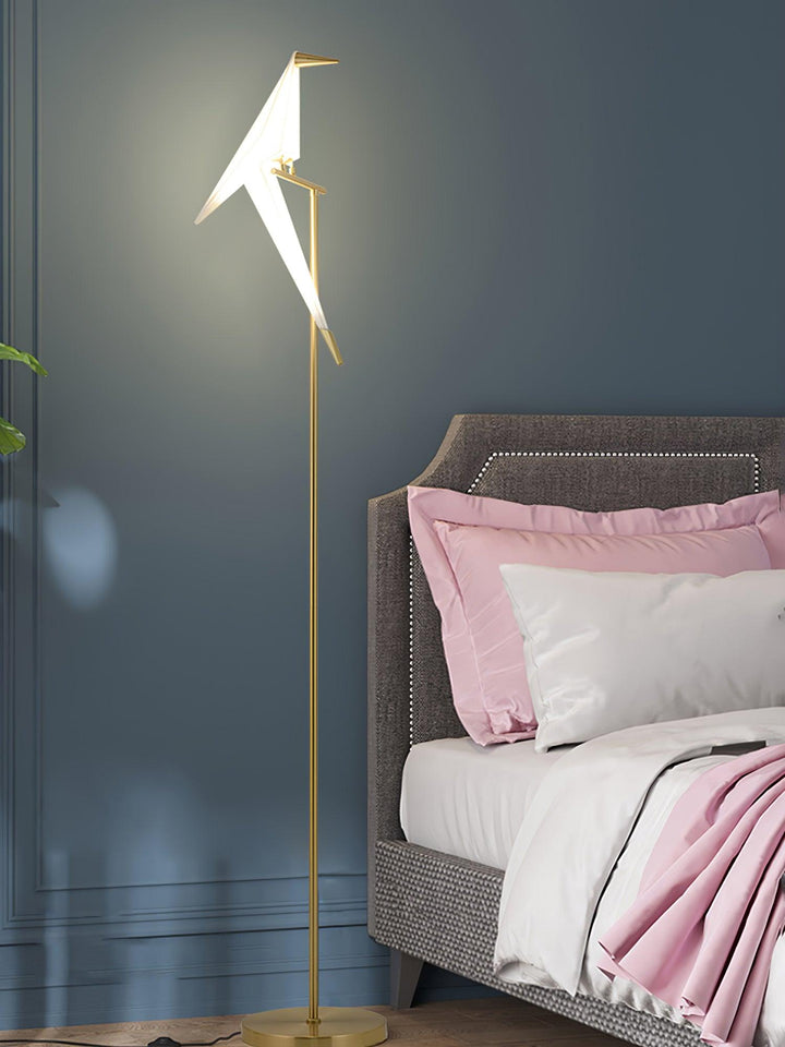 Paper Crane Bird Floor Lamp - Vakkerlight