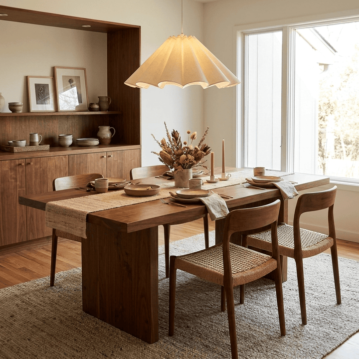 Parasol Pleated Fabric Pendant Light - Vakkerlight