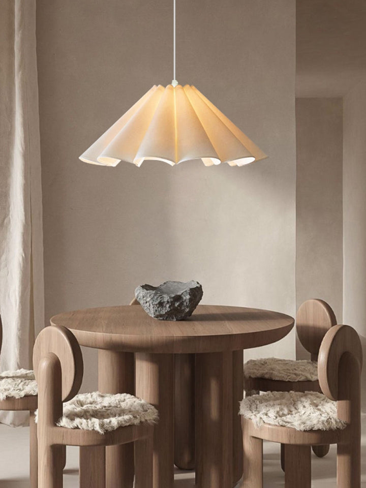 Parasol Pleated Fabric Pendant Light