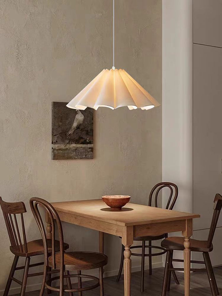 Parasol Pleated Fabric Pendant Light