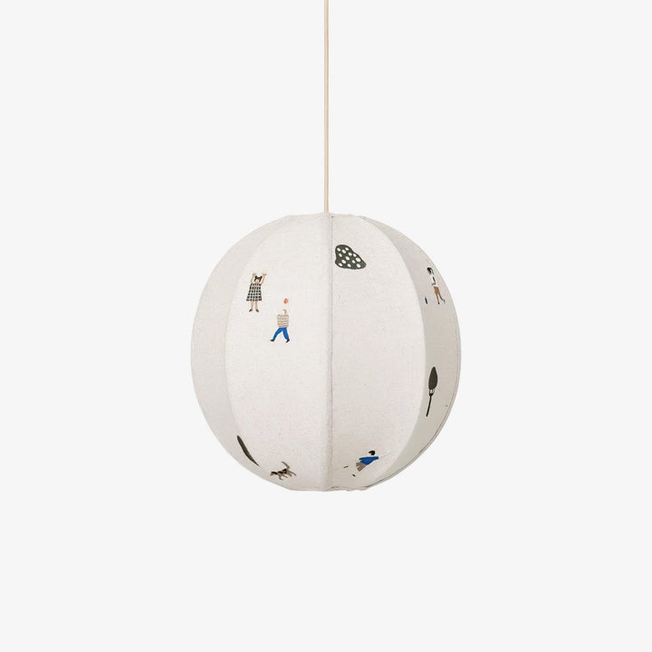 Park Embroidered Textile Pendant Lamp - Vakkerlight