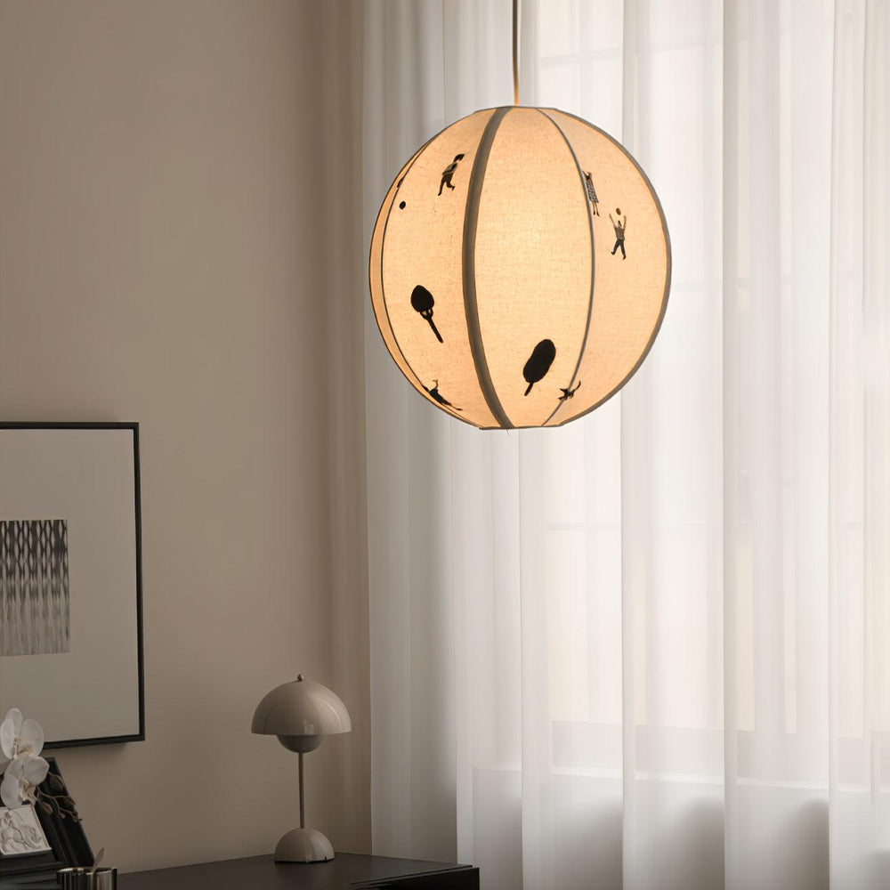 Park Embroidered Textile Pendant Lamp - Vakkerlight