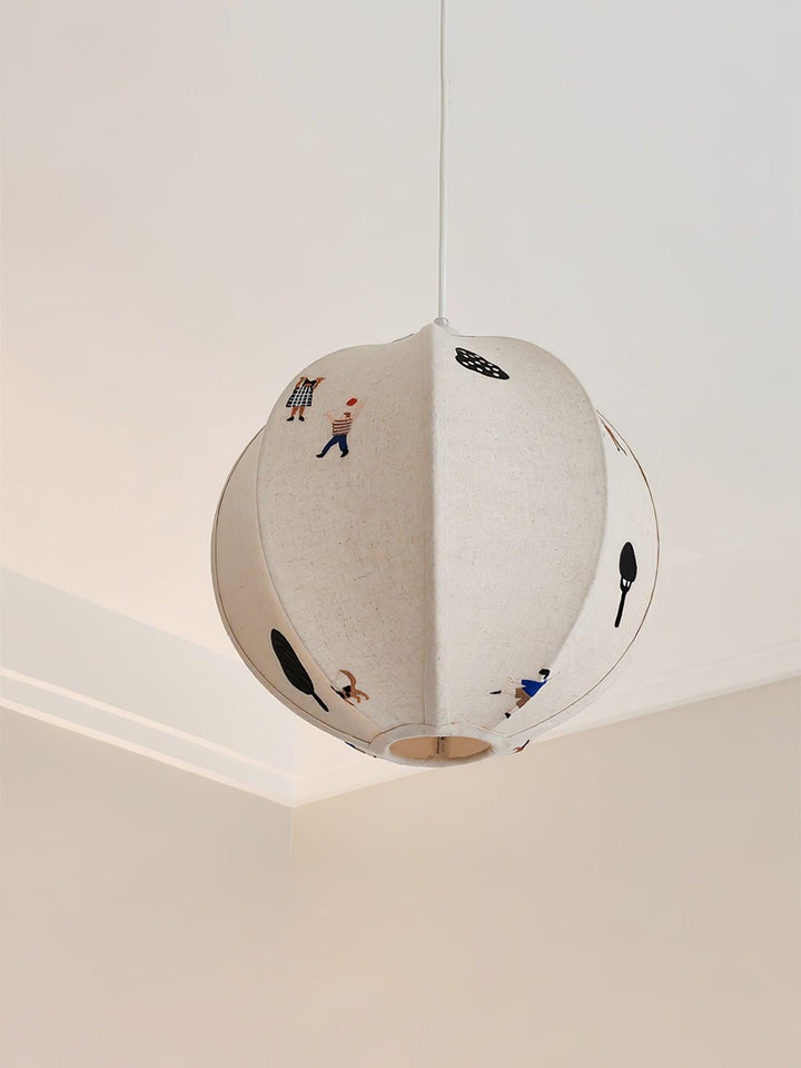 Park Embroidered Textile Pendant Lamp - Vakkerlight