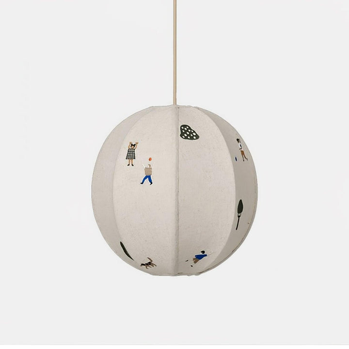 Park Embroidered Textile Pendant Lamp - Vakkerlight