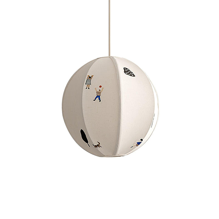 Park Embroidered Textile Pendant Lamp - Vakkerlight