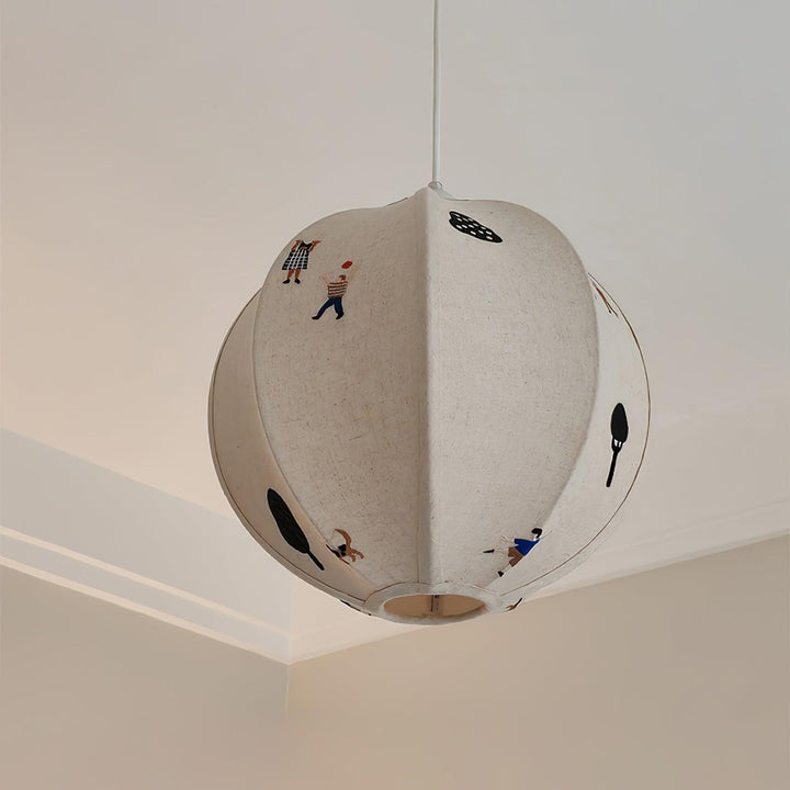 Park Embroidered Textile Pendant Lamp - Vakkerlight