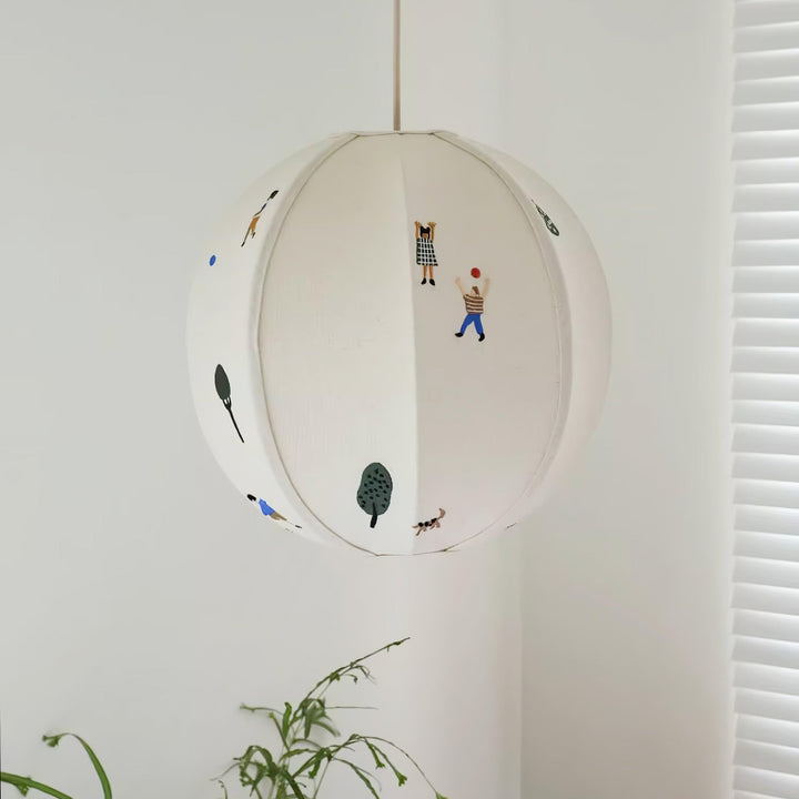 Park Embroidered Textile Pendant Lamp - Vakkerlight