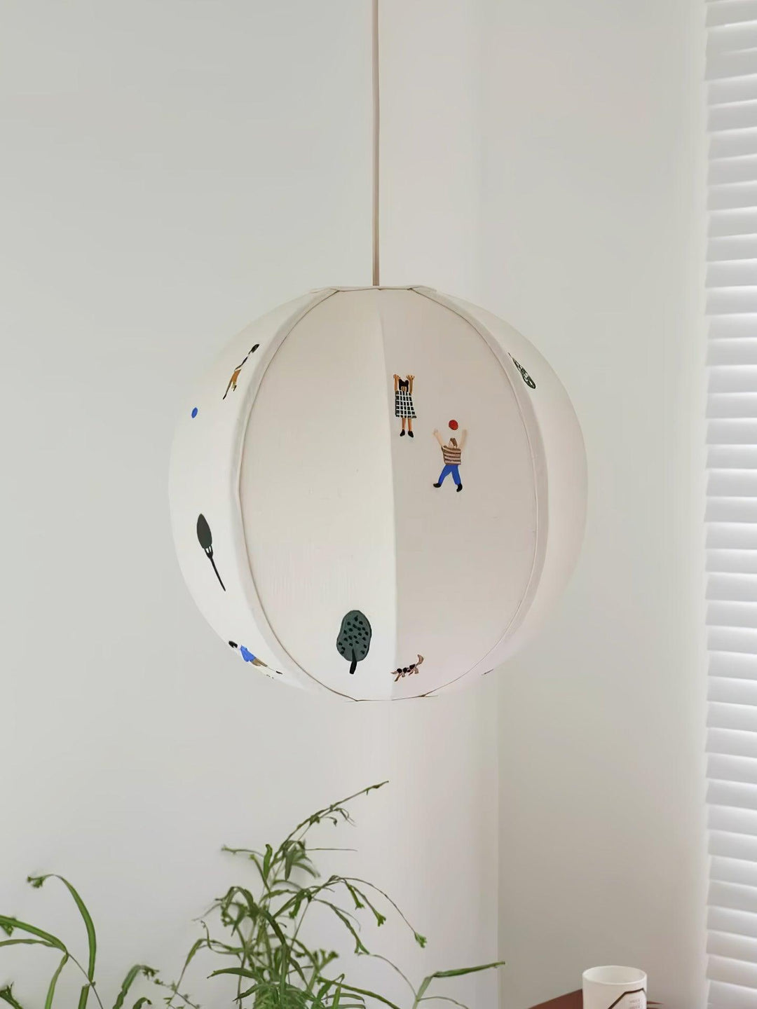 Park Embroidered Textile Pendant Lamp - Vakkerlight