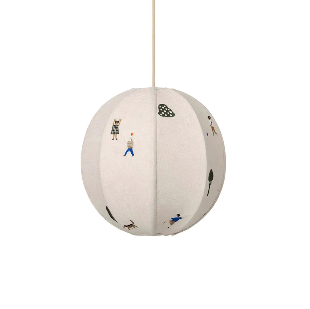 Park Embroidered Textile Pendant Lamp - Vakkerlight