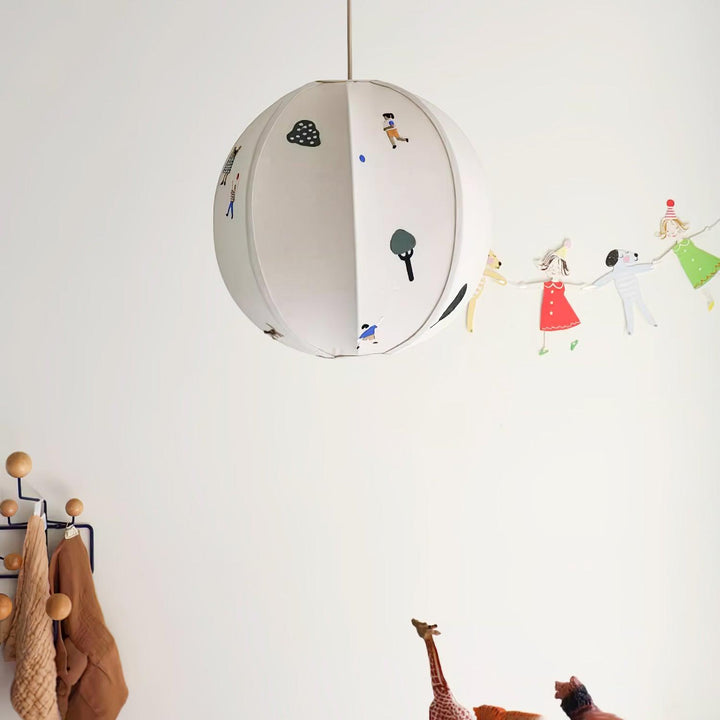 Park Embroidered Textile Pendant Lamp - Vakkerlight