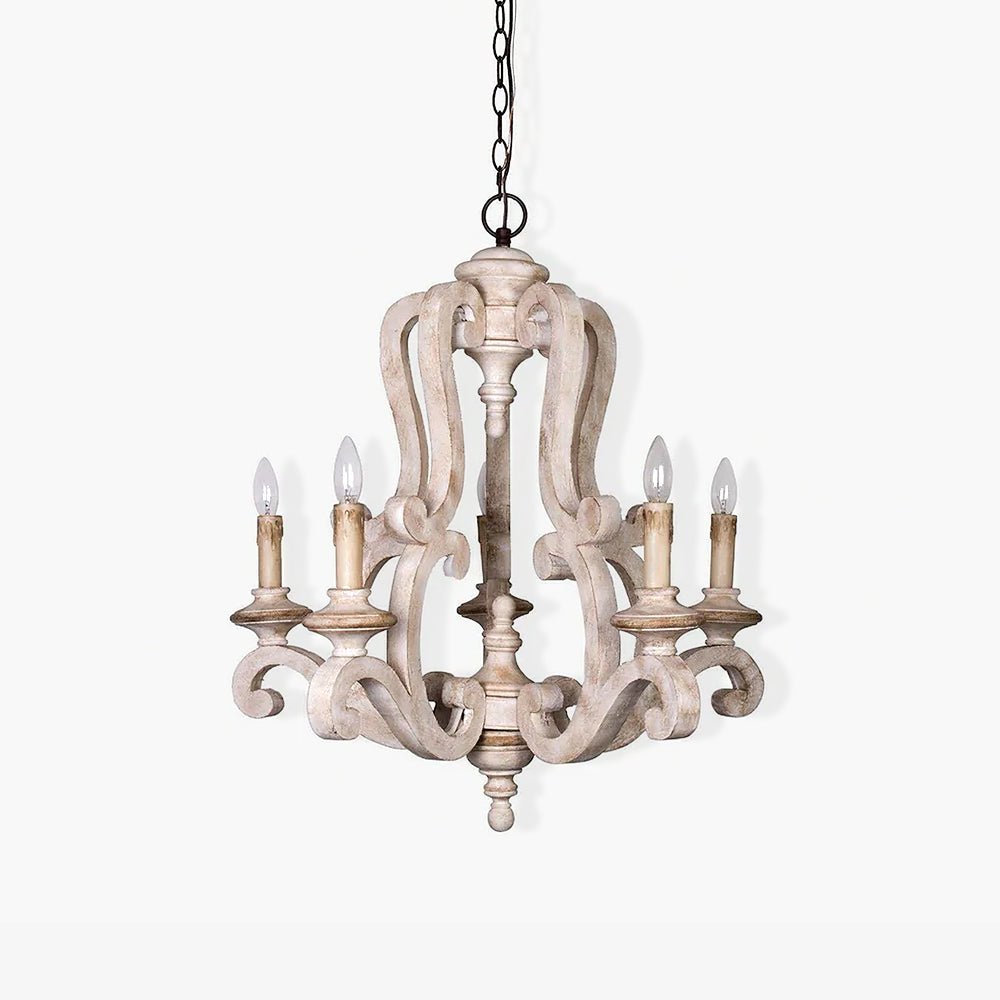 Parrotuncle Wooden Candle Chandelier - Vakkerlight