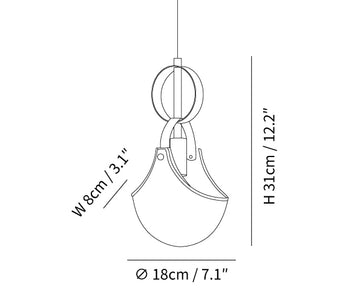 Parson Hanglamp — Dimension drawings 1