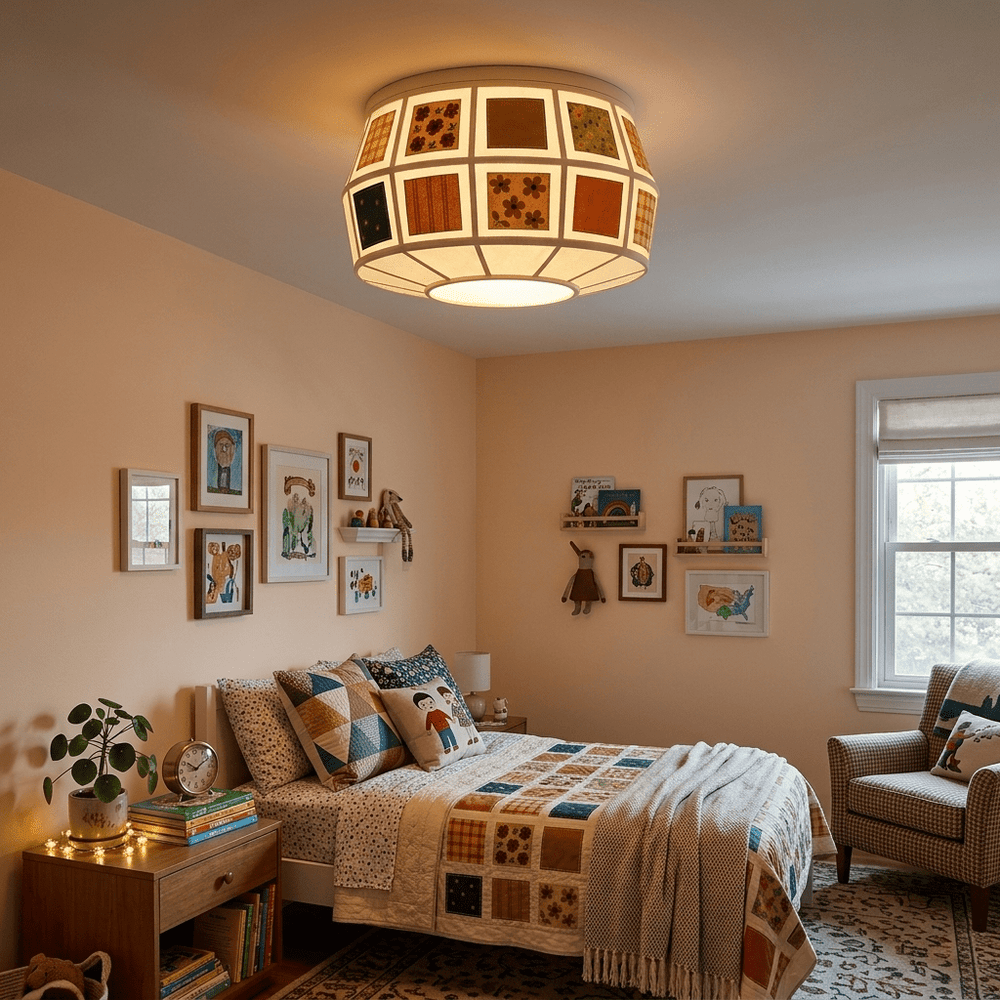 Patchwork Quilt Ceiling Light - Vakkerlight