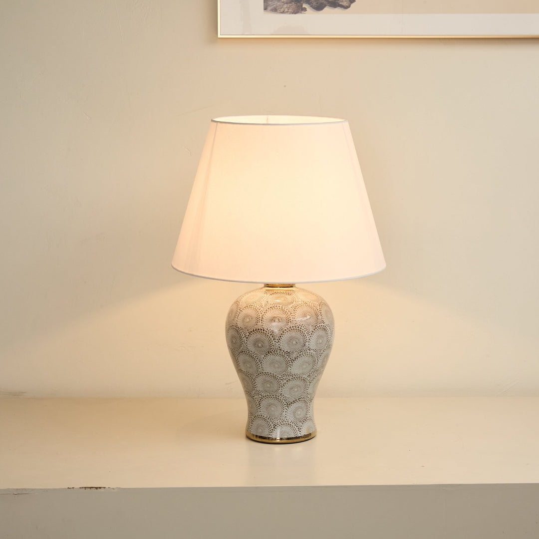Patterned Ceramic Vase Table Lamp - Vakkerlight