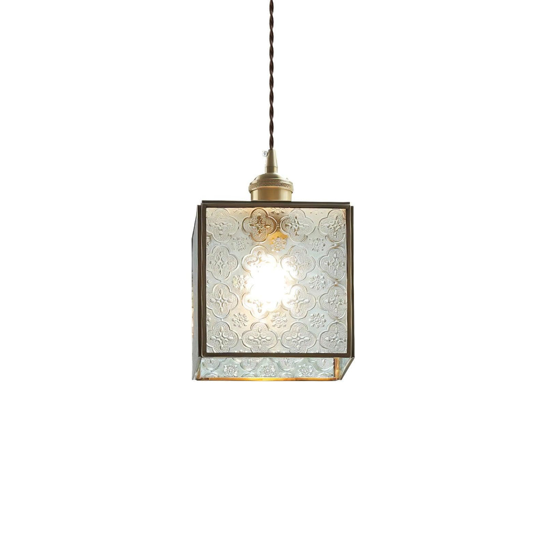 Patterned Glass Pendant Lamp - Vakkerlight