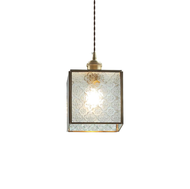 Patterned Glass Pendant Lamp - Vakkerlight