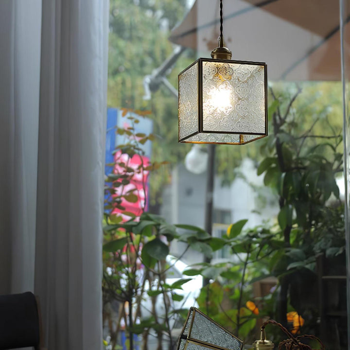 Patterned Glass Pendant Lamp - Vakkerlight