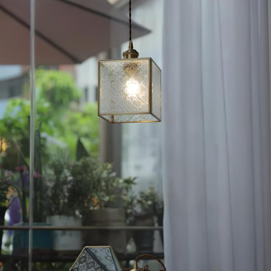 Patterned Glass Pendant Lamp - Vakkerlight