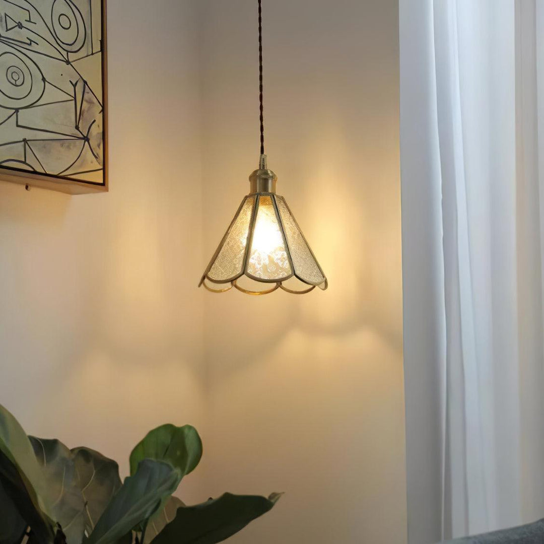 Patterned Glass Pendant Lamp - Vakkerlight