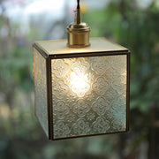 Patterned Glass Pendant Lamp