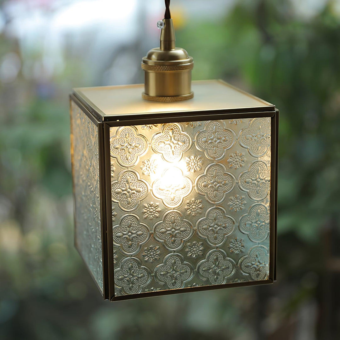 Patterned Glass Pendant Lamp - Vakkerlight