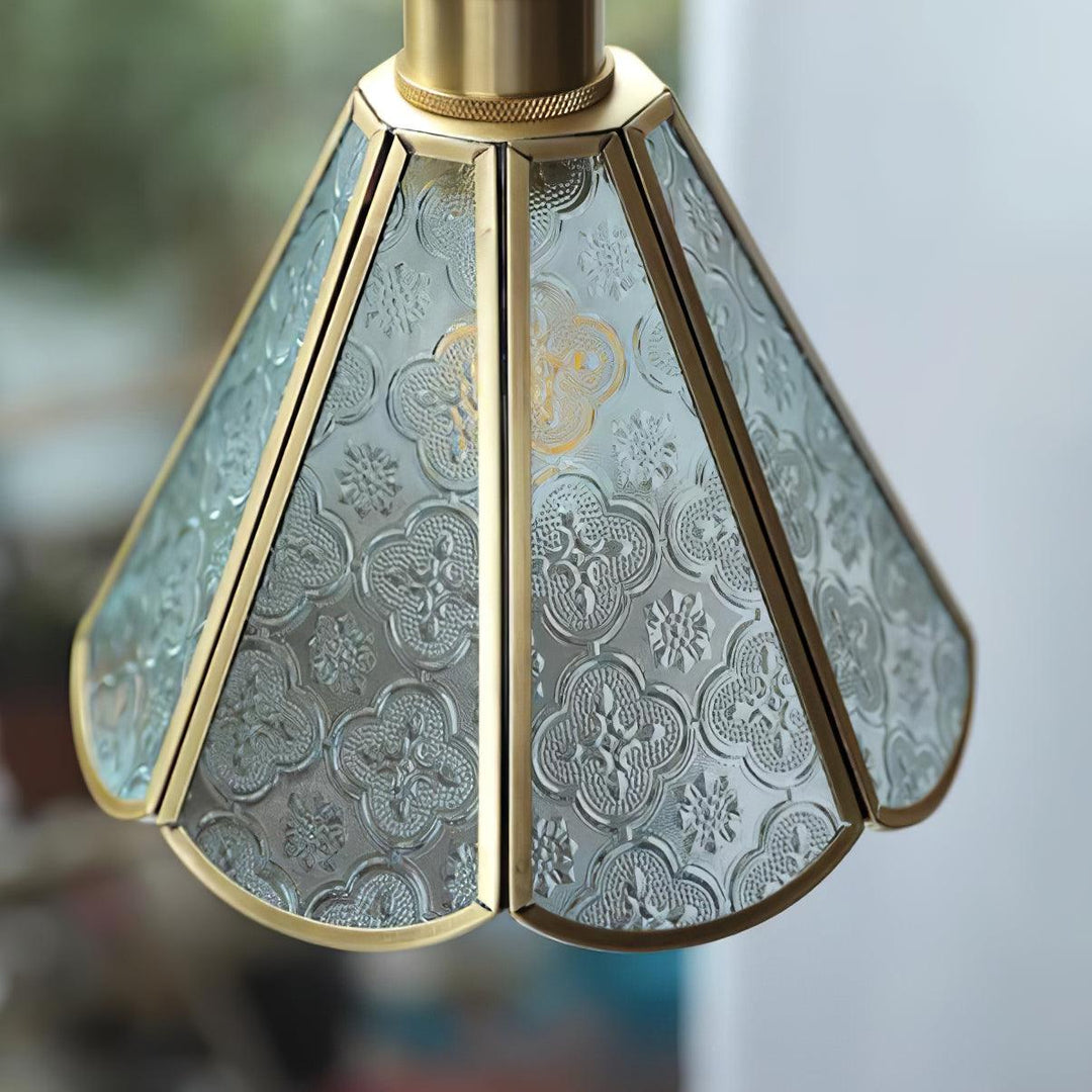 Patterned Glass Pendant Lamp - Vakkerlight