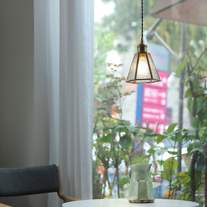 Patterned Glass Pendant Lamp - Vakkerlight