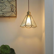 Patterned Glass Pendant Lamp