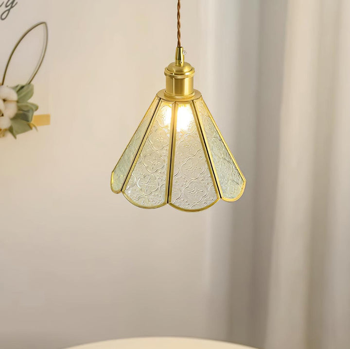 Patterned Glass Pendant Lamp - Vakkerlight