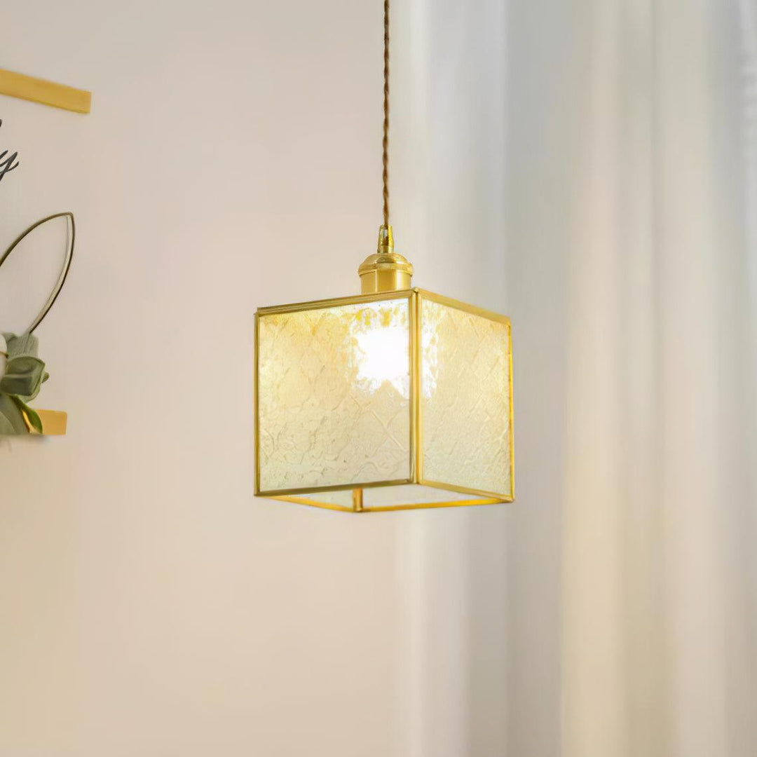 Patterned Glass Pendant Lamp - Vakkerlight