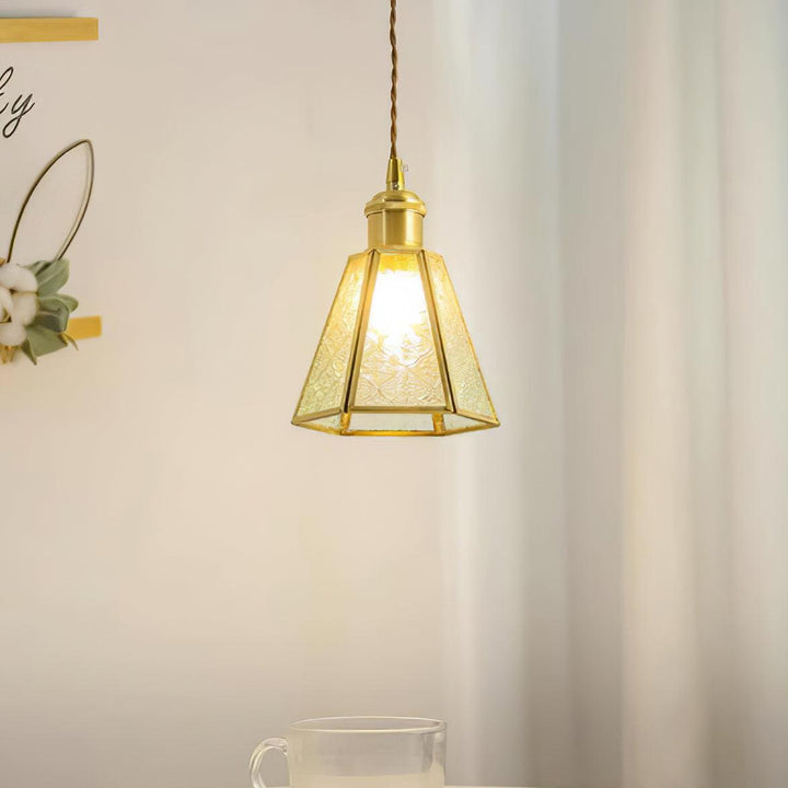 Patterned Glass Pendant Lamp - Vakkerlight