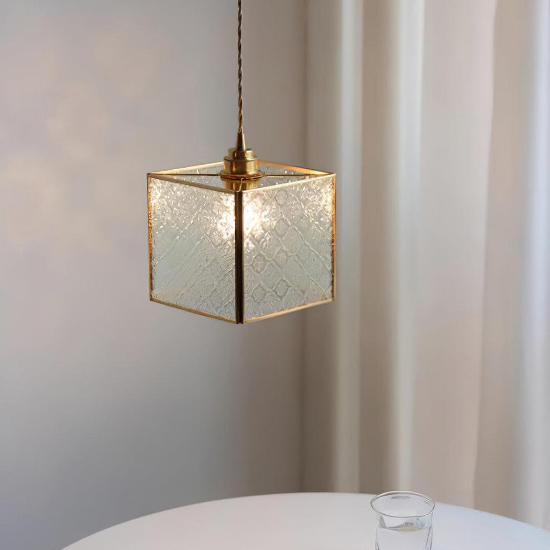 Patterned Glass Pendant Lamp - Vakkerlight