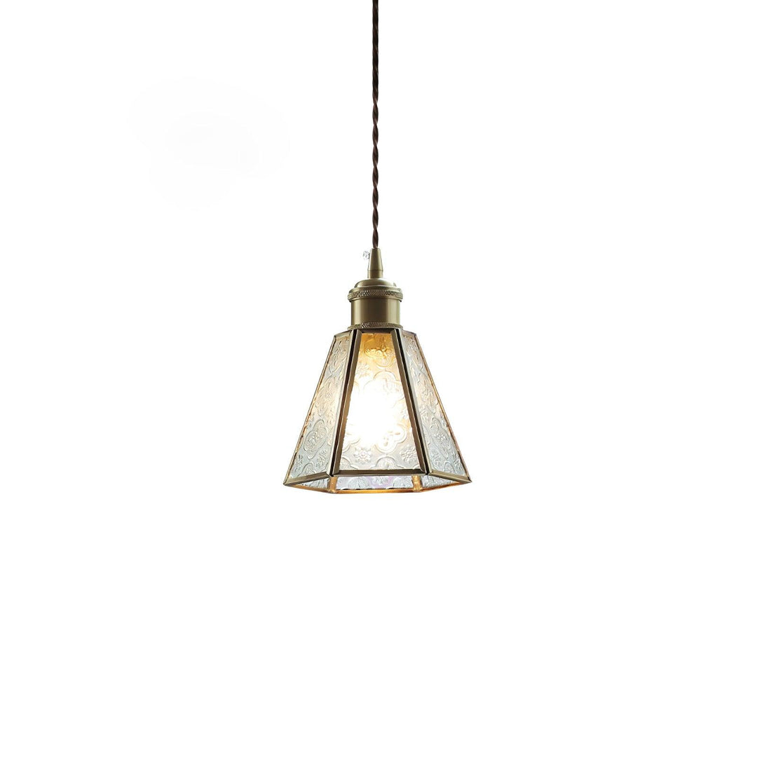 Patterned Glass Pendant Lamp - Vakkerlight