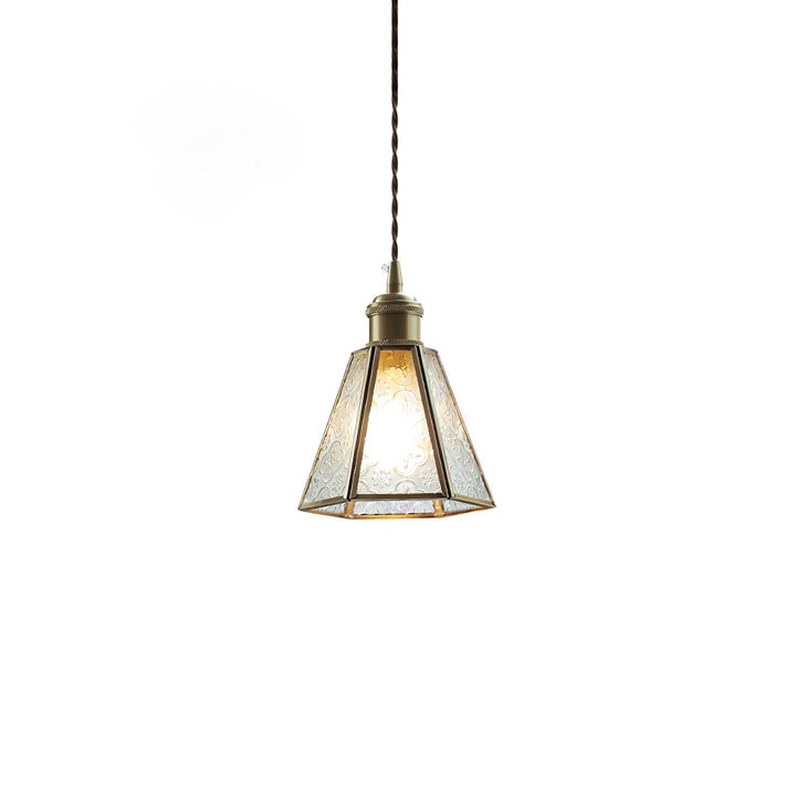 Patterned Glass Pendant Lamp - Vakkerlight