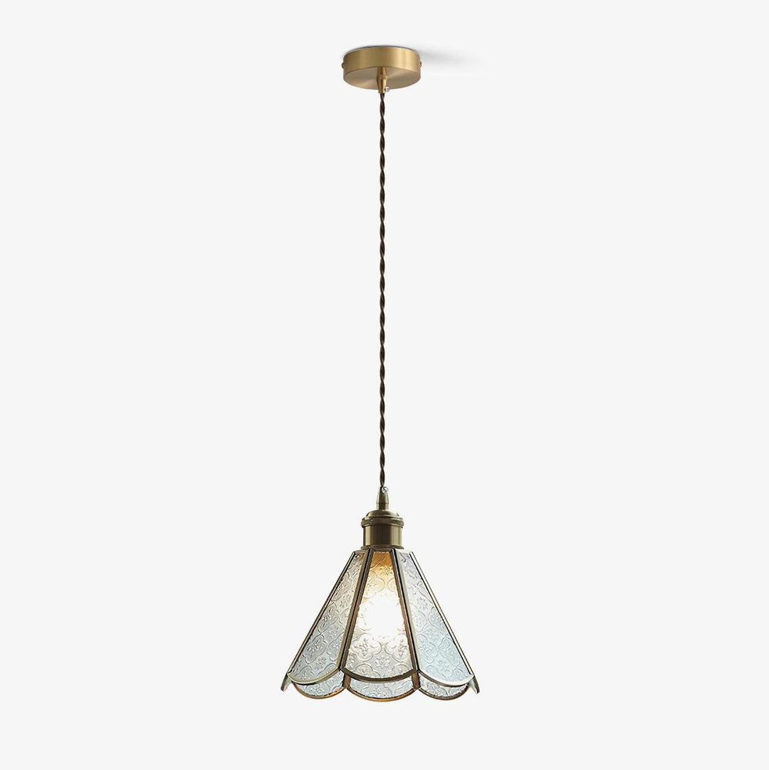 Patterned Glass Pendant Lamp - Vakkerlight