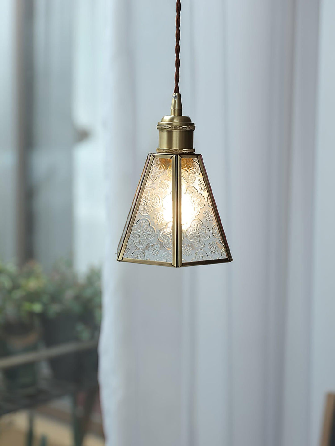 Patterned Glass Pendant Lamp - Vakkerlight