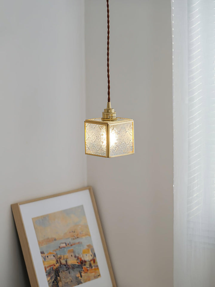 Patterned Glass Pendant Lamp - Vakkerlight