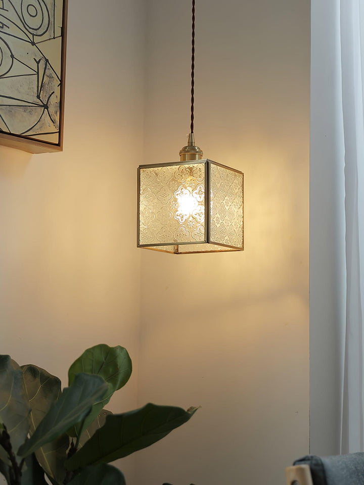 Patterned Glass Pendant Lamp - Vakkerlight