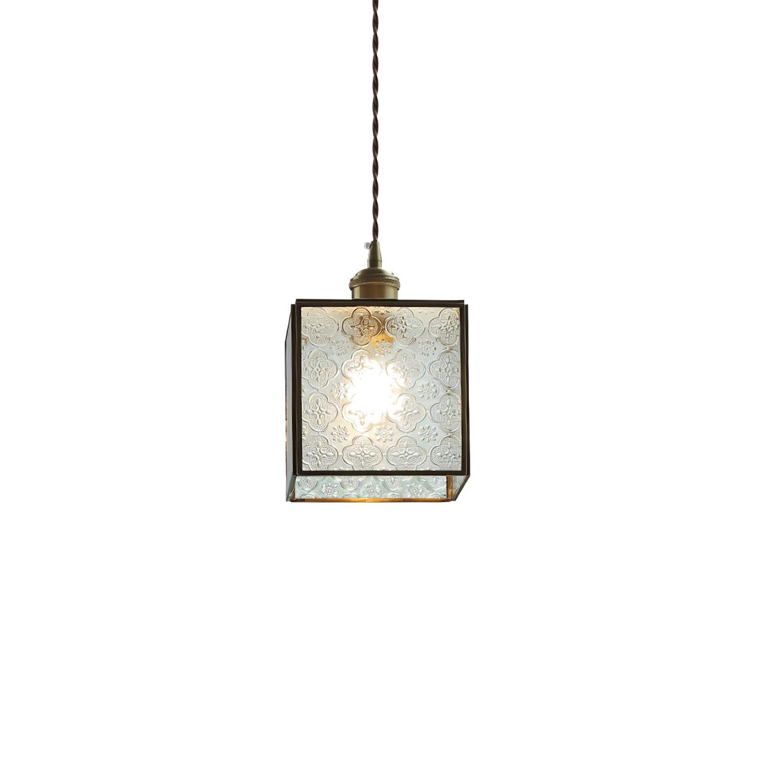 Patterned Glass Pendant Lamp - Vakkerlight