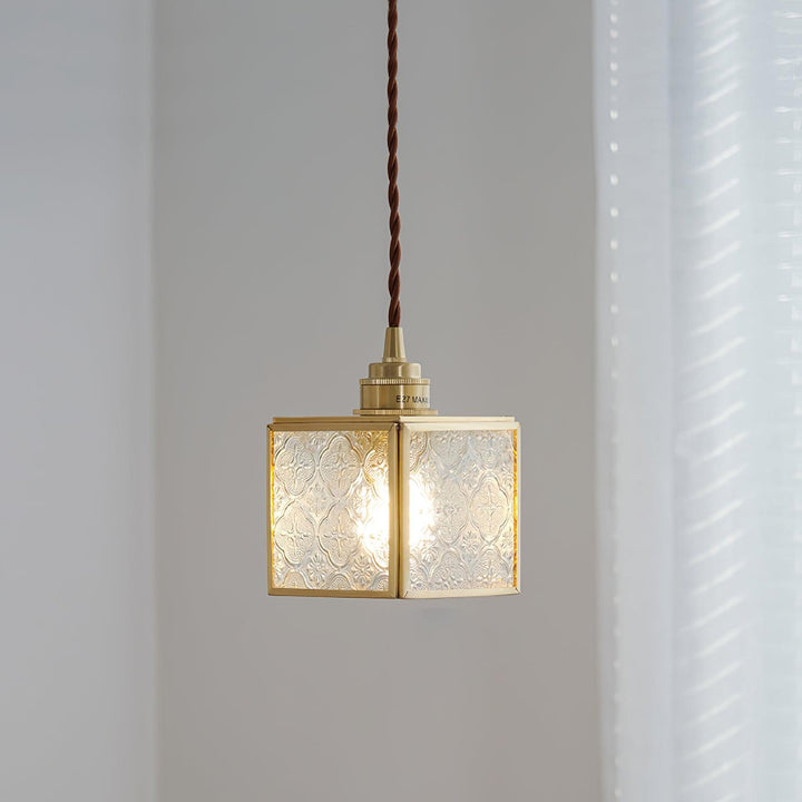 Patterned Glass Pendant Lamp - Vakkerlight