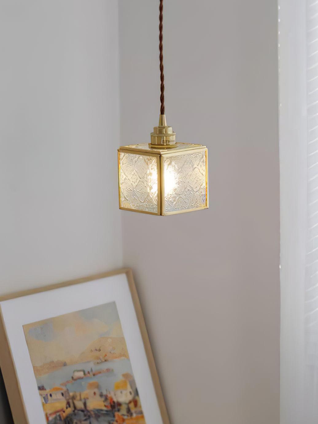 Patterned Glass Pendant Lamp - Vakkerlight