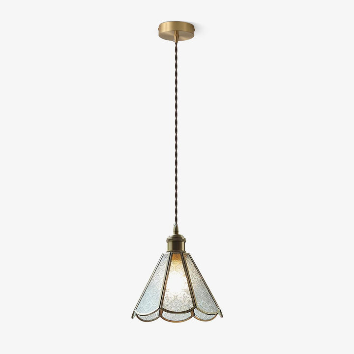 Patterned Glass Pendant Lamp - Vakkerlight