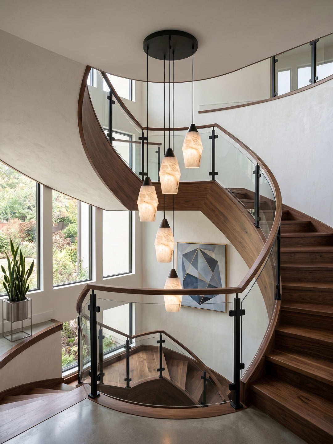 Pavilion Alabaster Cluster Chandelier - Vakkerlight