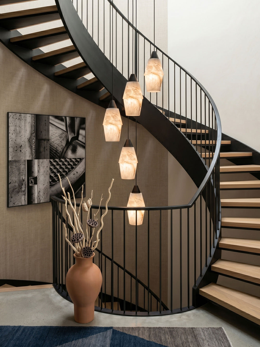 Pavilion Alabaster Cluster Chandelier - Vakkerlight