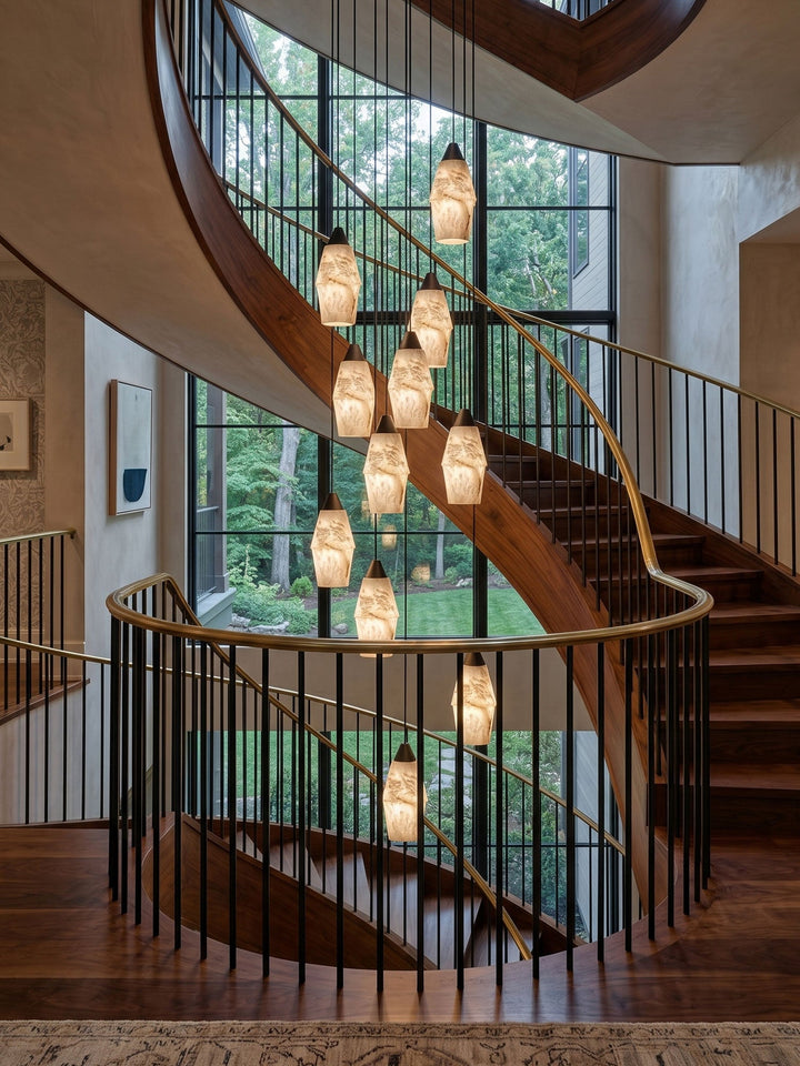 Pavilion Alabaster Cluster Chandelier - Vakkerlight